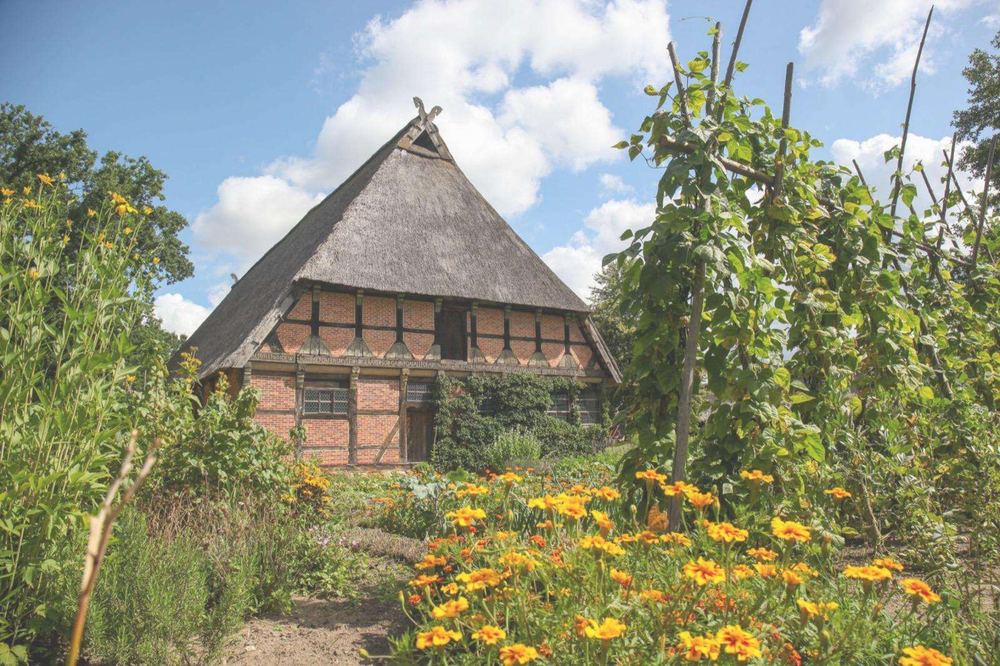 Historisches Fachwerkhaus im Museumsdorf Hösseringen – Kursort für Lehmbau-Workshops